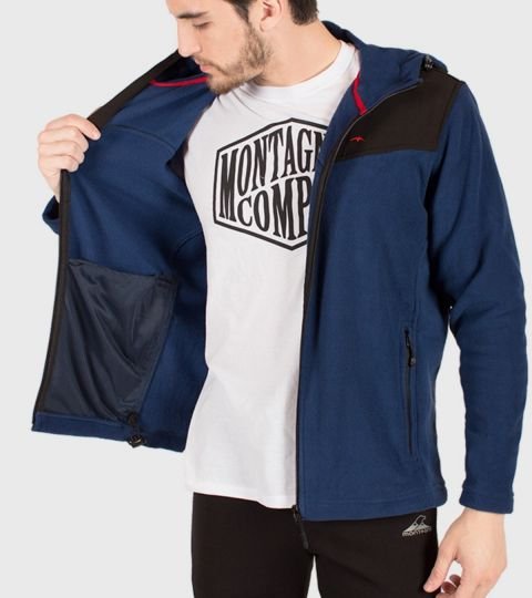 Campera de hombre polar Tibalt con capucha