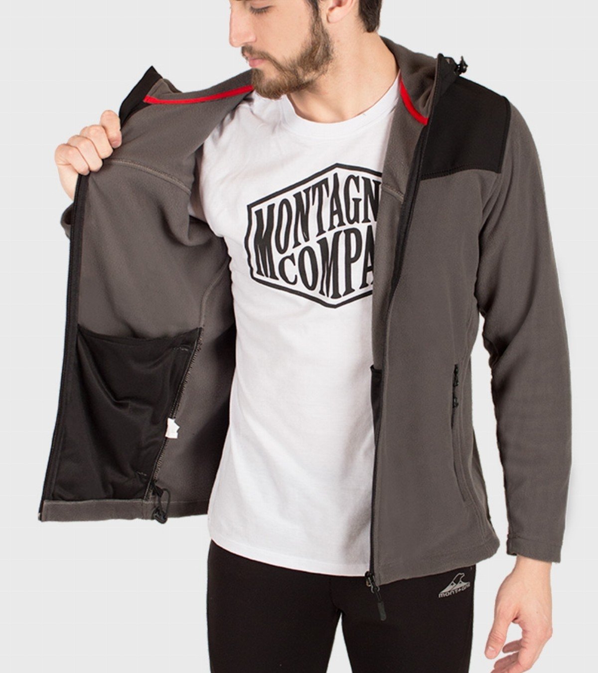 Campera de hombre polar Tibalt con capucha