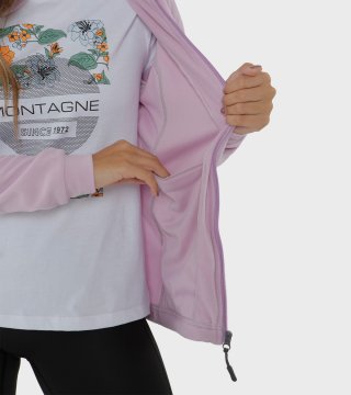 Campera de mujer de micropolar con capucha Aradia