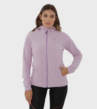 Campera de mujer de micropolar con capucha Aradia