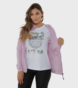 Campera de mujer de micropolar con capucha Aradia