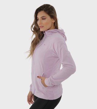 Campera de mujer de micropolar con capucha Aradia