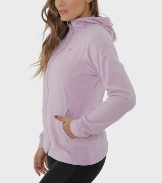 Campera de mujer de micropolar con capucha Aradia