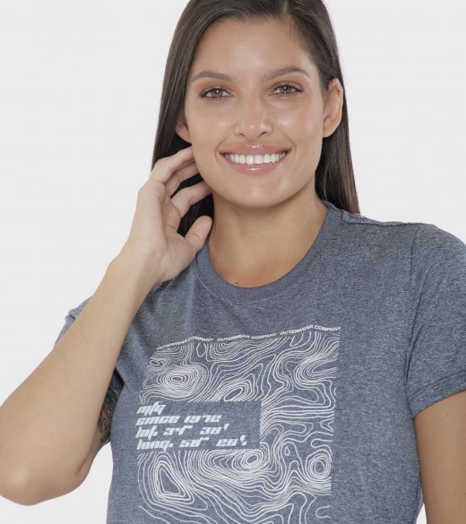 Remera de mujer Latitud M/C