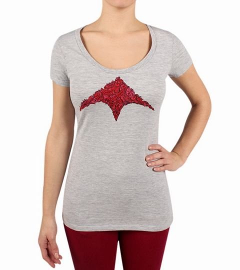Remera de mujer algodón Outline