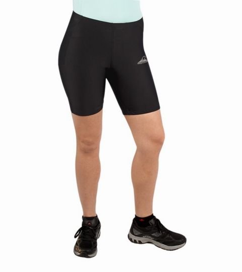 Calza short de mujer negra Spinning