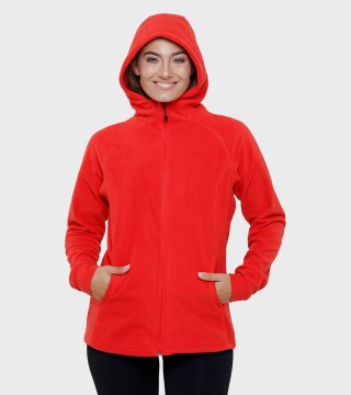 Campera de mujer de micropolar con capucha Aradia
