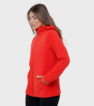 Campera de mujer de micropolar con capucha Aradia