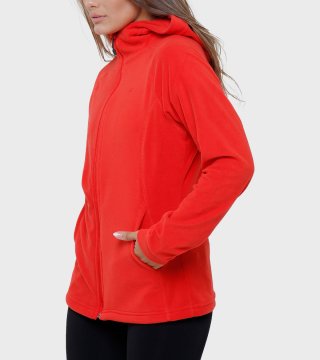 Campera de mujer de micropolar con capucha Aradia